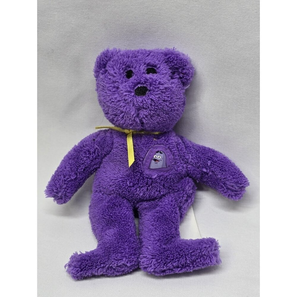 Grimace The Bear Ty Teenie Beanie Babies McDonalds 2004 Promo Bag #12